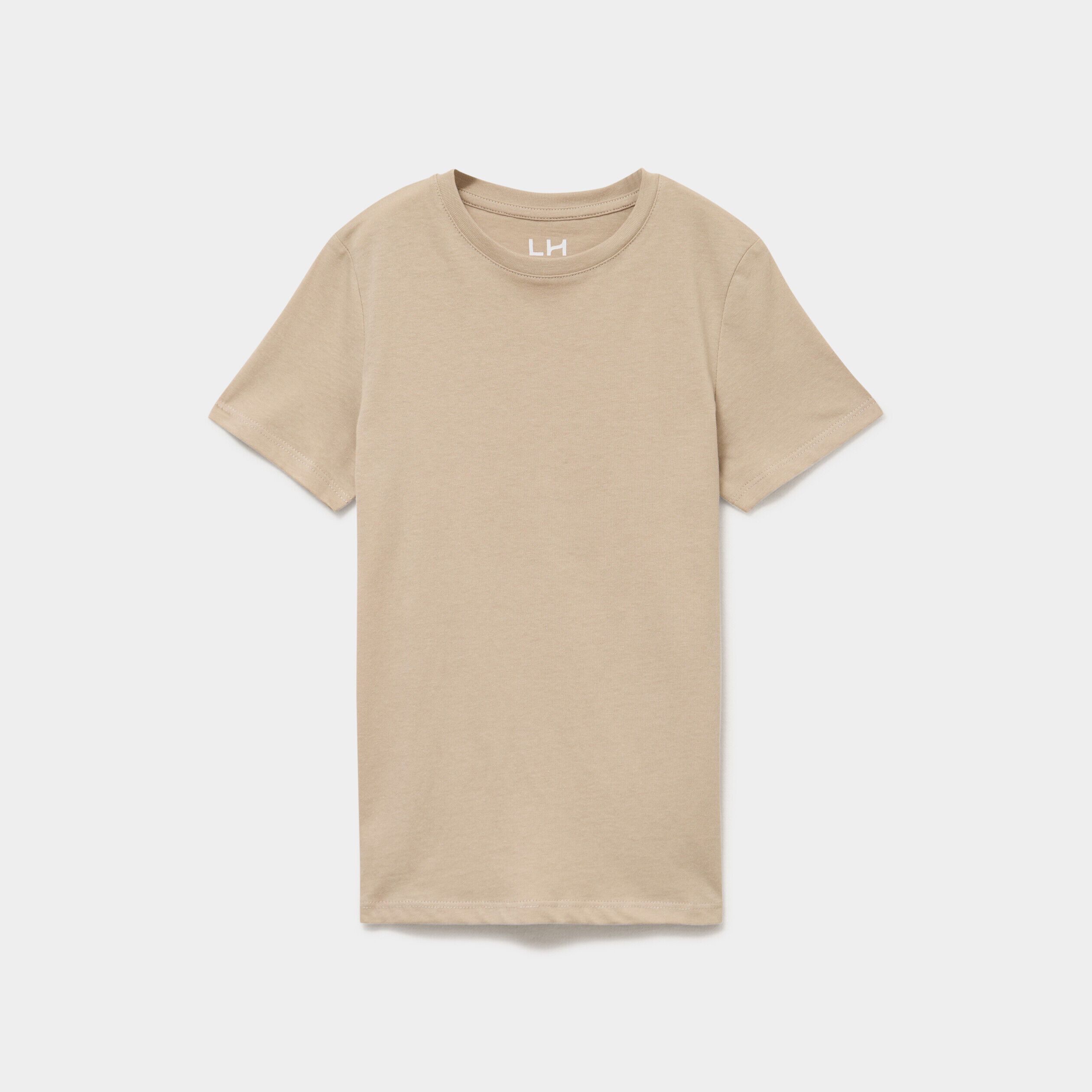 T-shirt en coton manches courtes gris foncé garçon LH