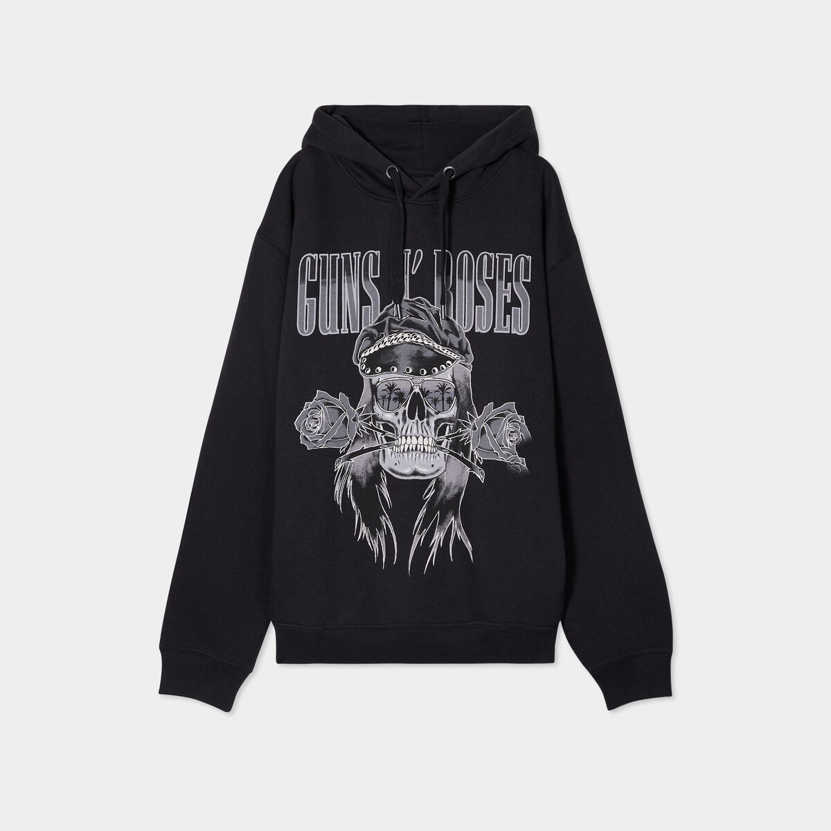 Sweat hoodie &agrave; capuche Guns N' Roses noir homme