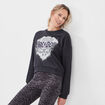 Sweat manches longues AC/DC noir femme