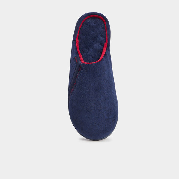 chaussons mules ergonomiques isotoner bleu homme Chaussons mules ergonomiques Isotoner bleu homme