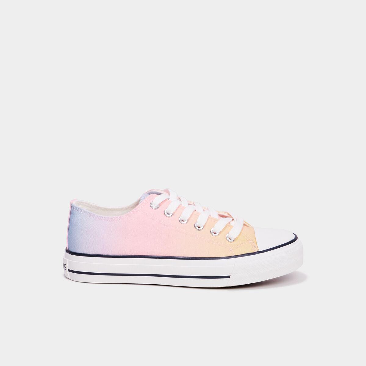Tennis en toile à lacets Creeks multicolore fille