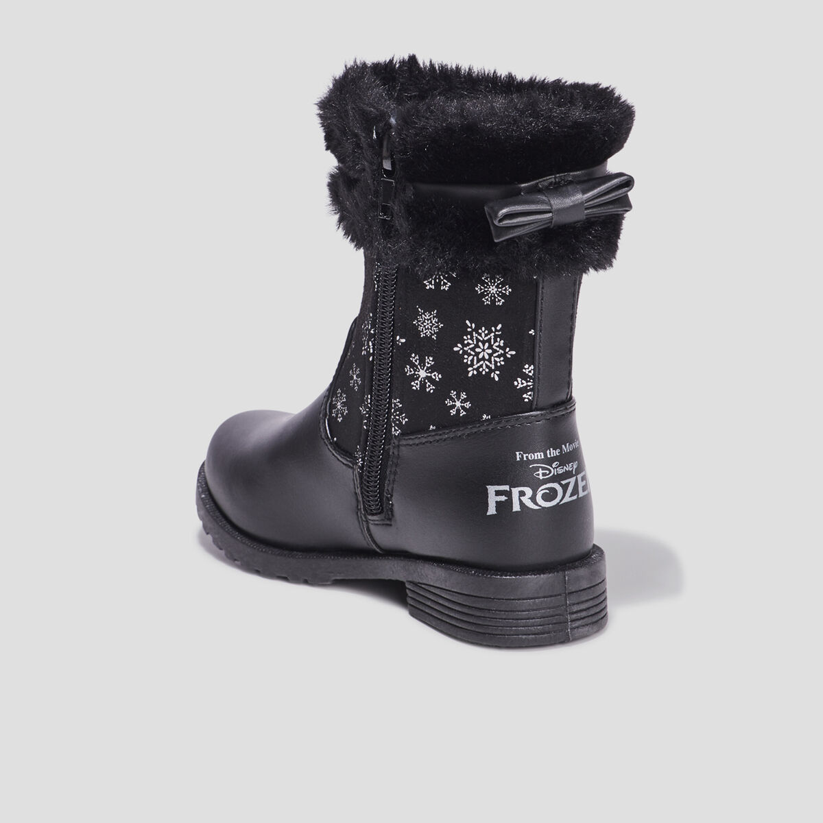Bottes Reine des neiges noir fille