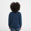 Sweat col rond manches longues bleu marine femme