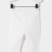 Lot 2 leggings en coton taille standard blanc bébé fille