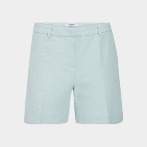 short droit avec pinces vert pastel femme Short droit avec pinces vert pastel femme