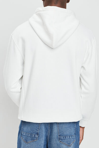 Sweat à capuche hoodie Creeks ivoire homme
