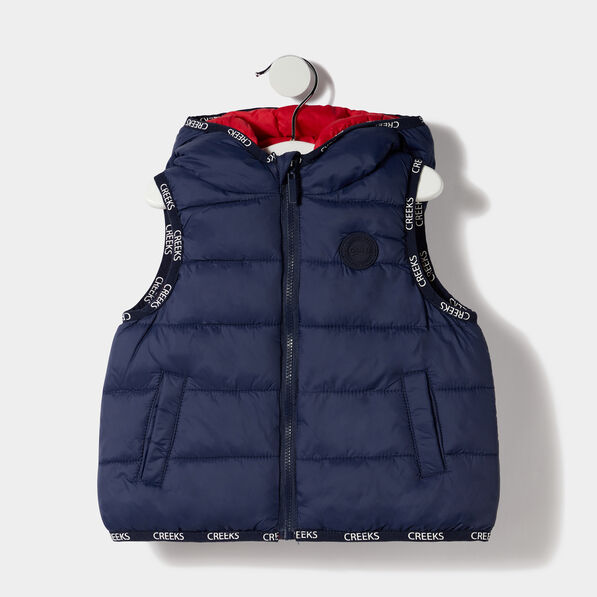 doudoune reversible a capuche creeks bleu marine bebeg Doudoune réversible à capuche Creeks bleu marine bébé garçon