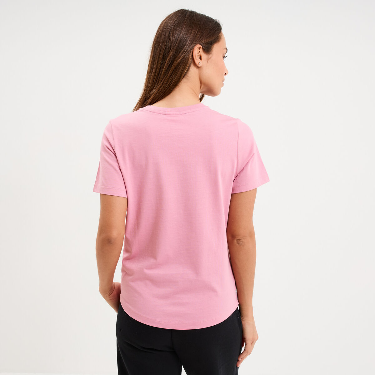 T-shirt manches courtes coton Champion rose femme