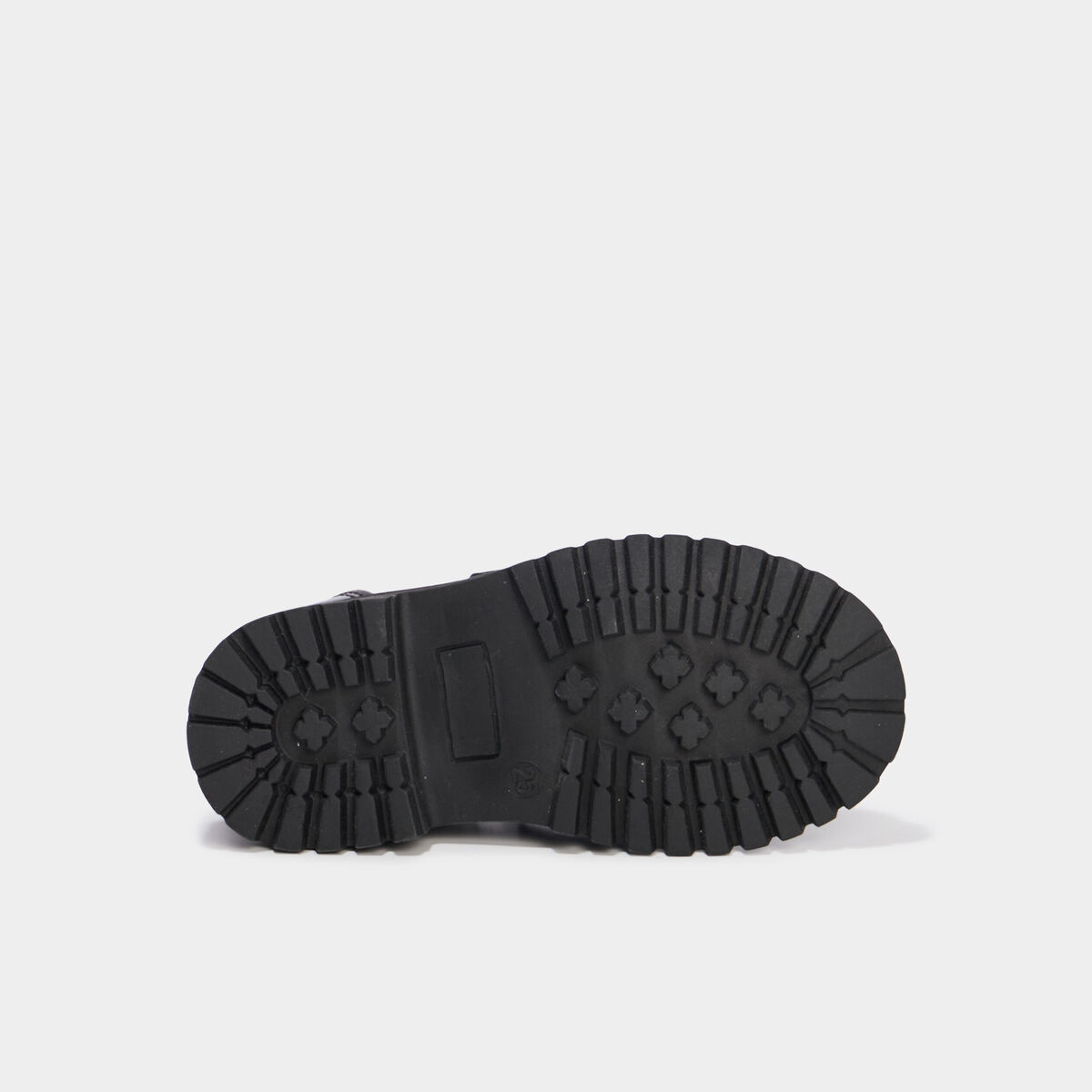 Boots vernies d&eacute;tails bijoux coeur noir fille
