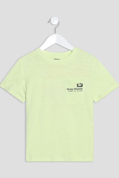 T-shirt Liberto vert anis garçon
