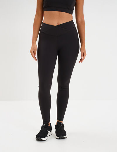 Legging de sport taille haute noir femme