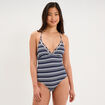 Maillot de bain une pi&egrave;ce triangle multicolore femme