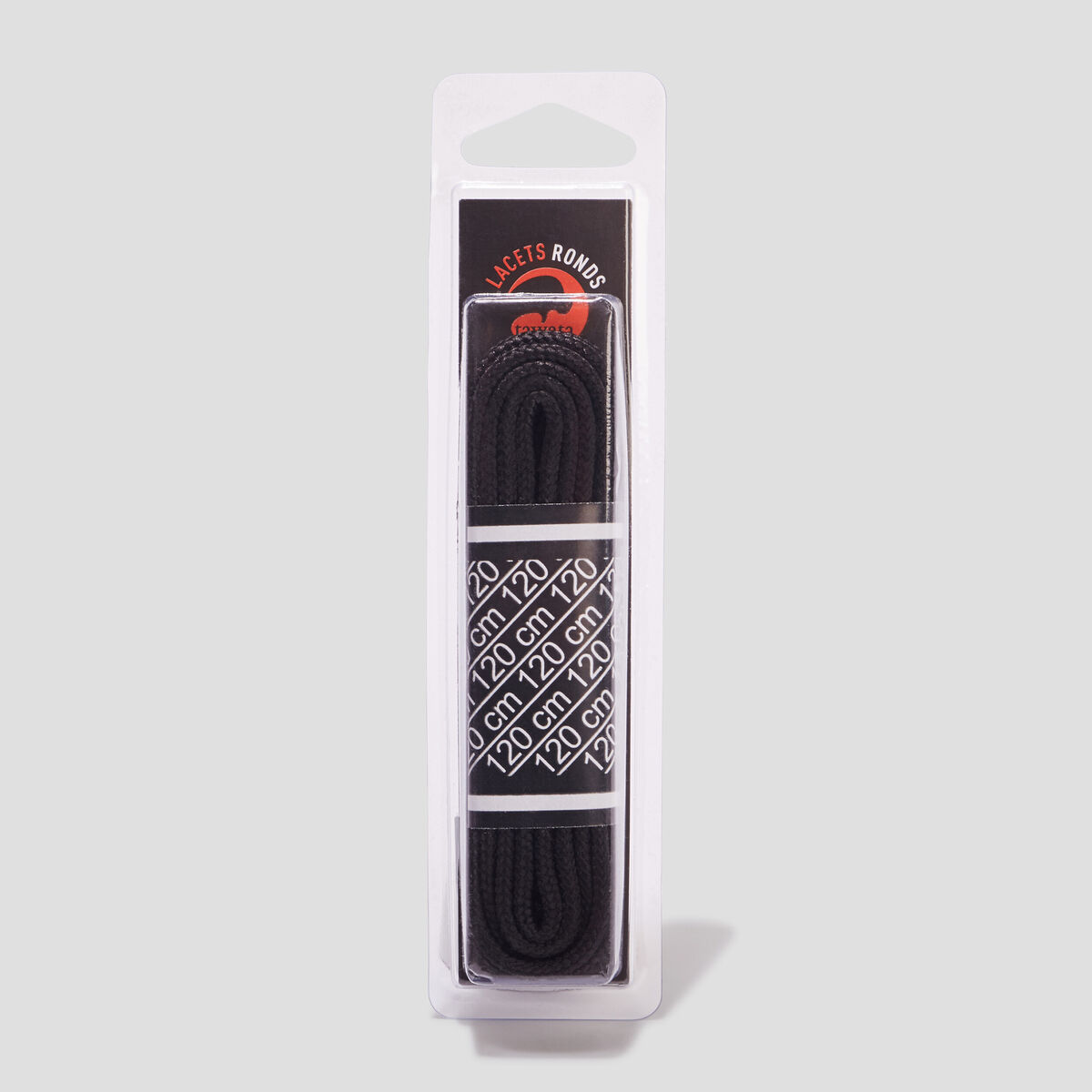Lacets ronds 120 cm Tawata noir mixte
