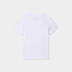 T-shirt col rond manches courtes coton blanc garçon
