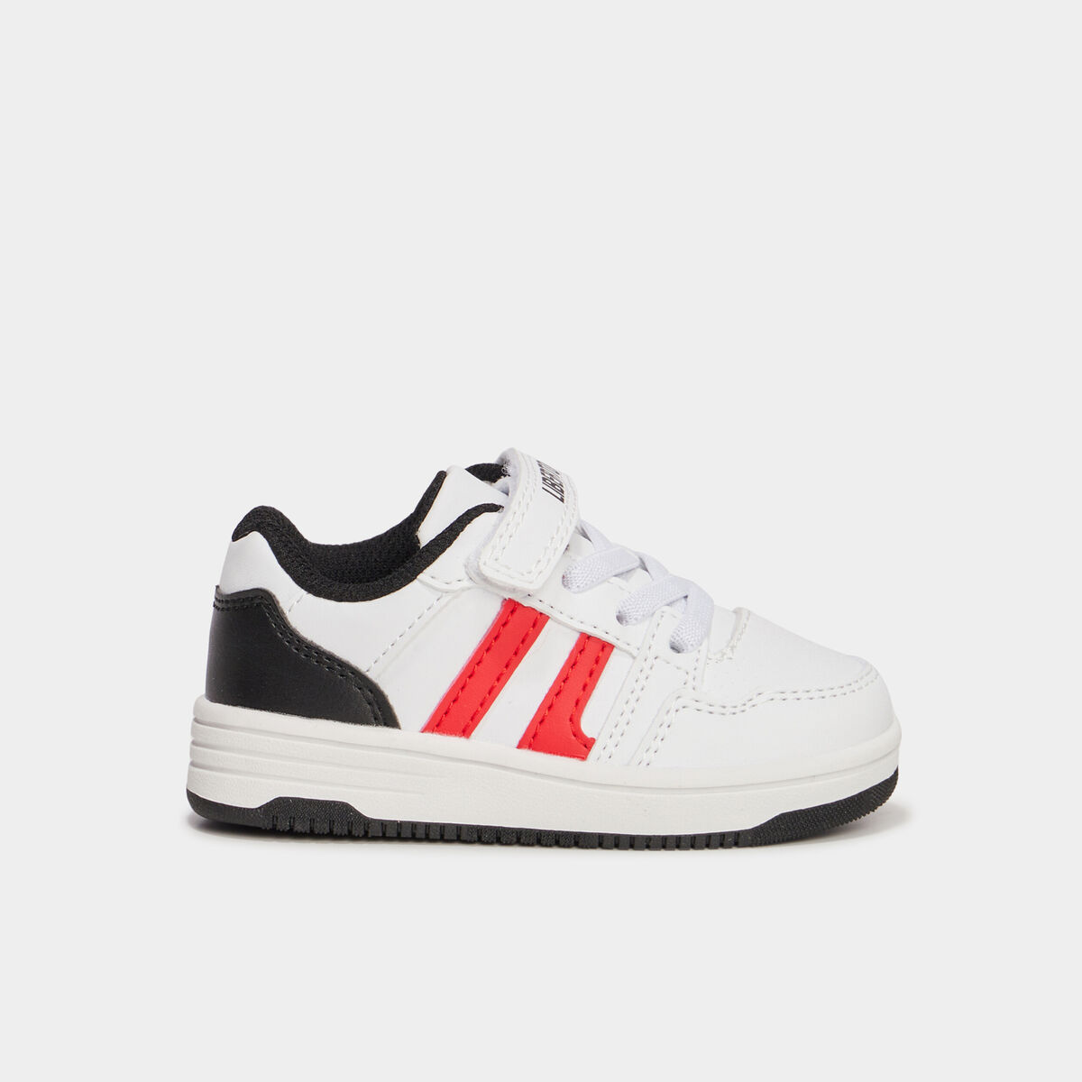 Tennis basses semelle plate Liberto blanc bébé garçon