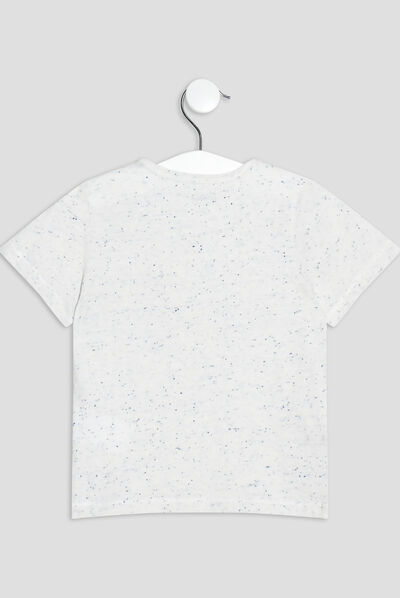 T-shirt manches courtes Creeks blanc bébé garçon