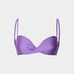 Haut de maillot de bain push up armatur&eacute; violet femme