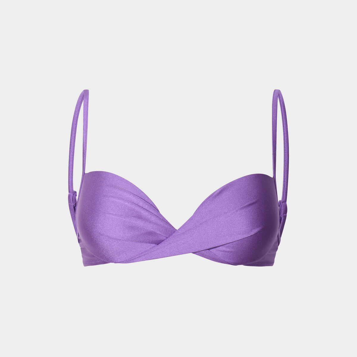 Haut de maillot de bain push up armatur&eacute; violet femme