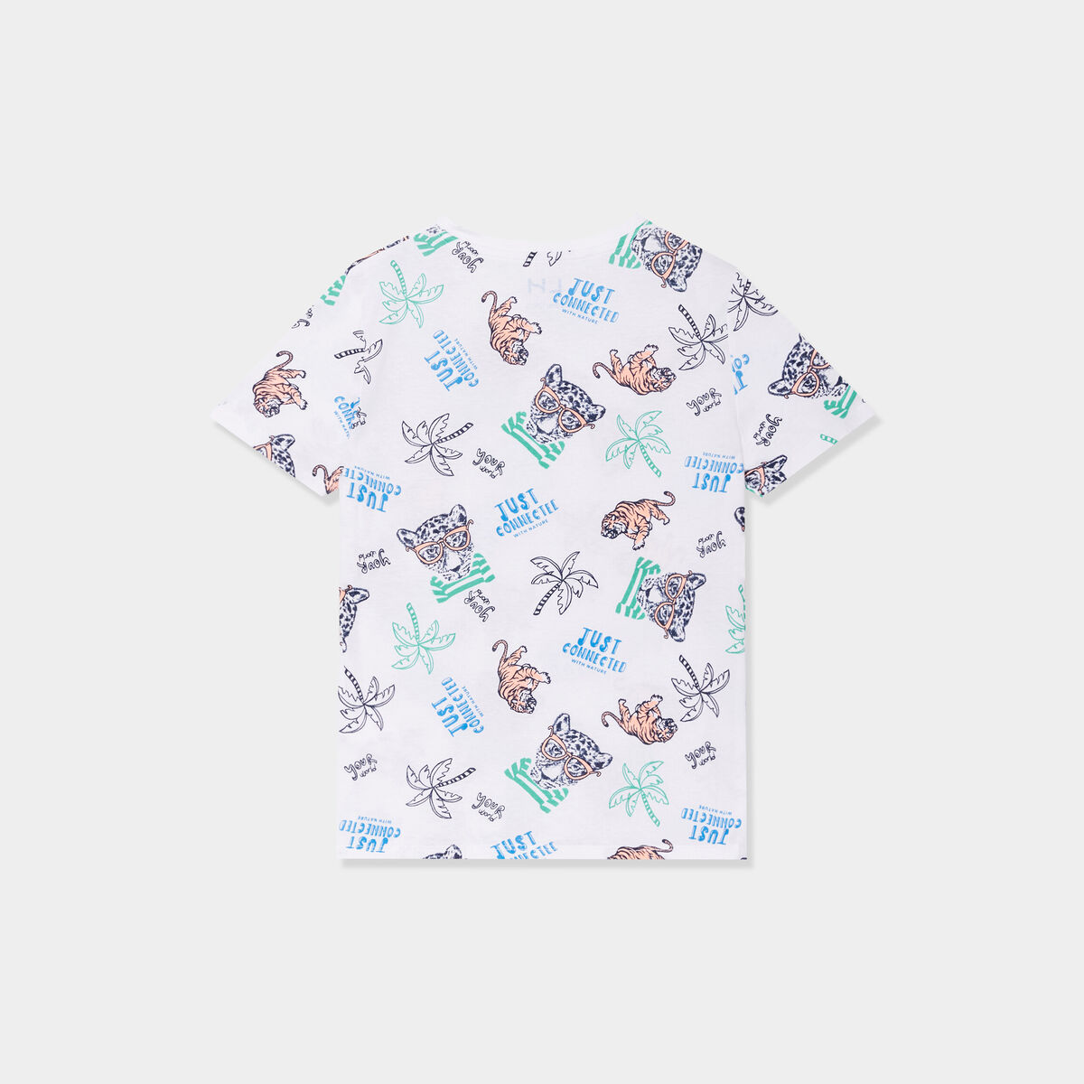 T-shirt manches courtes coton blanc garçon