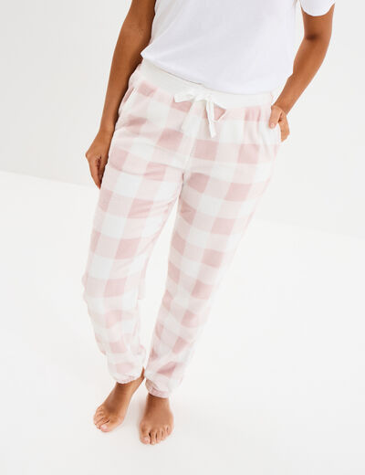 Pantalon de pyjama rose femme