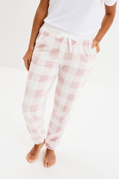 Pantalon de pyjama rose femme