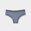 Lot 3 shortys c&ocirc;tel&eacute;s &agrave; dentelle bleu violet femme