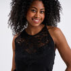 Combinaison pantalon avec dentelle noir femme