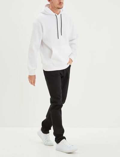 Jeans straight avec 5 poches denim noir homme