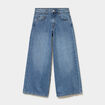 Jean large 5 poches taille ajustable denim stone fille