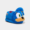 Chaussons effet velours Sonic bleu gar&ccedil;on