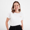 T-shirt manches courtes coton blanc femme