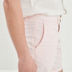 Bermuda chino regular rose homme
