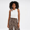 D&eacute;bardeur cropped ouverture &eacute;paule blanc femme