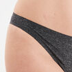 String microfibre sans coutures gris foncé femme
