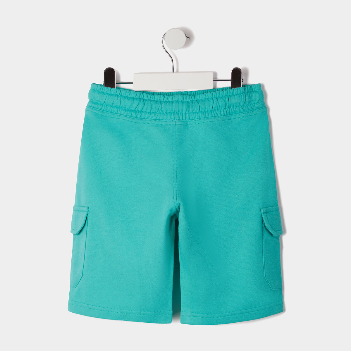 Short droit vert émeraude garçon