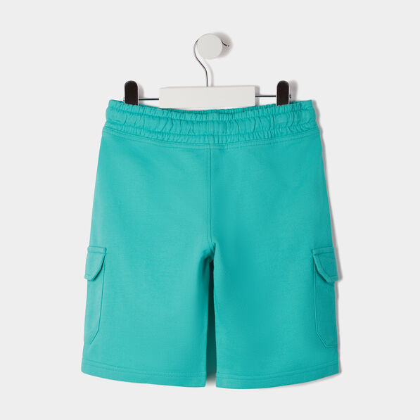 Short droit vert émeraude garçon