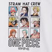 T-shirt manches courtes One Piece blanc garçon