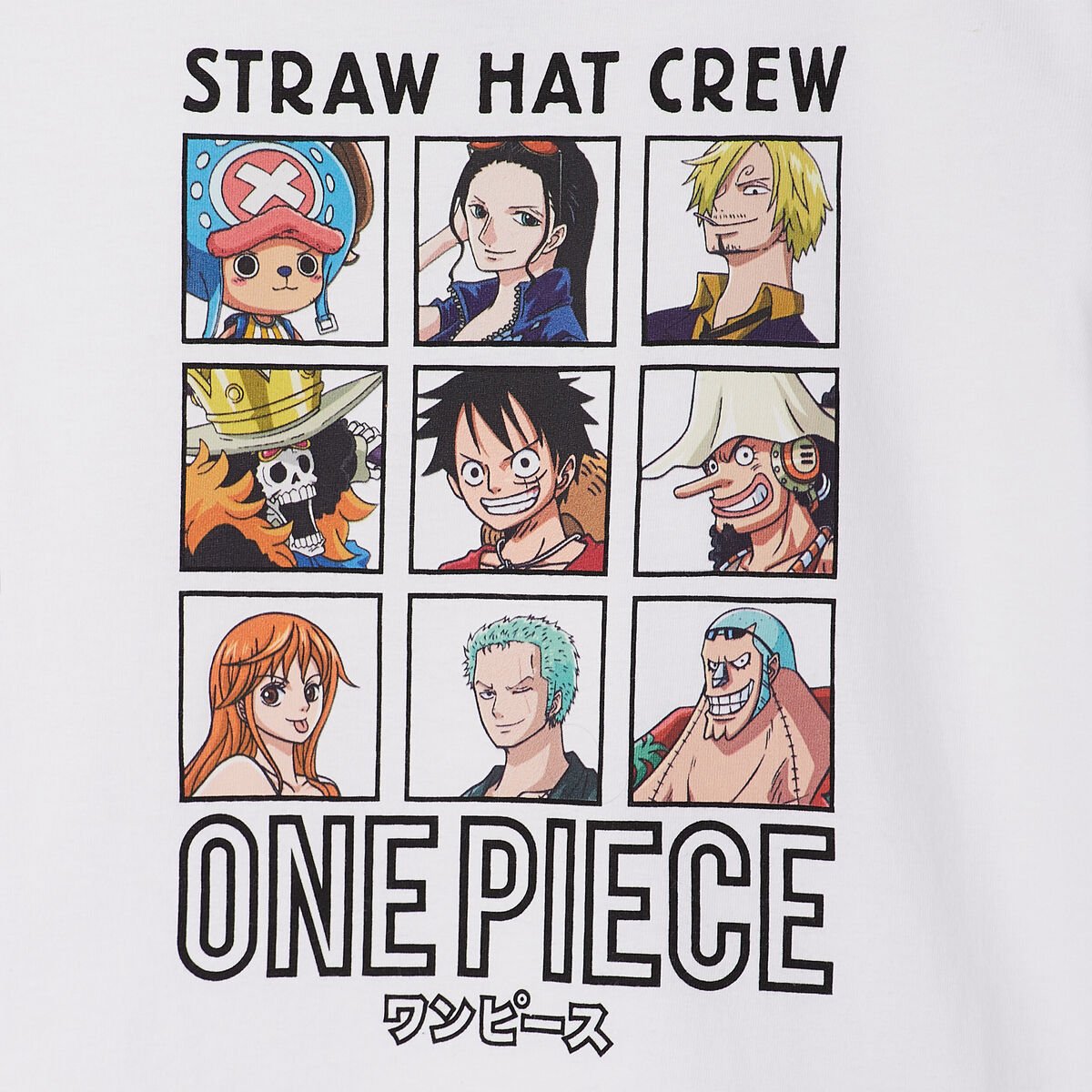 T-shirt manches courtes One Piece blanc garçon