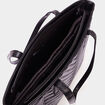 Sac cabas détail matelassé noir femme