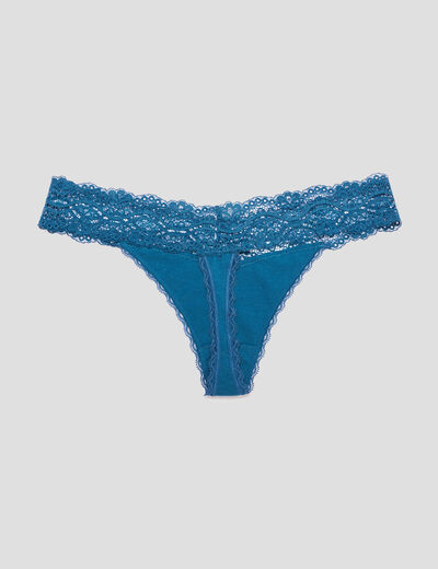 Lot 3 strings en coton rose poudrée femme