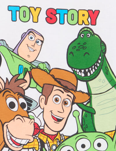 T-shirt manches courtes coton Toy Story blanc gar&ccedil;on