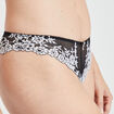 Tanga avec dentelle noir femme