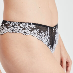 tanga avec dentelle noir femme Tanga avec dentelle noir femme