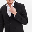 Veste de costume droite ajust&eacute;e noir homme