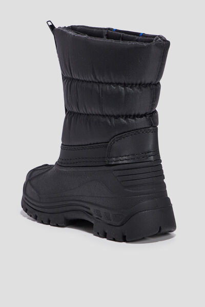 Bottes de neige crantées noir garçon