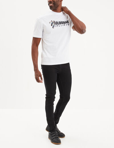 T-shirt manches courtes Goldorak blanc homme