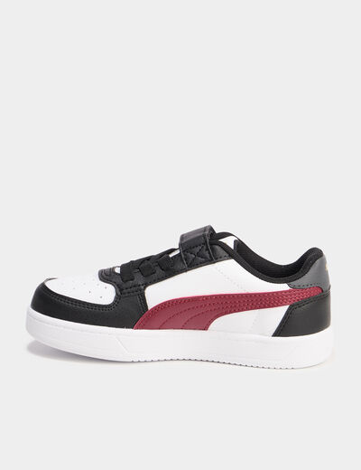 Tennis basses à scratchs Puma Caven 2.0 bordeaux garçon