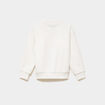 Sweat relax effet velours Cinnamoroll blanc fille
