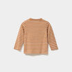 T-shirt manches longues col rond coton camel bébé garçon
