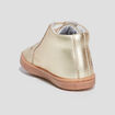 Bottillons en cuir rose champagne bébé fille